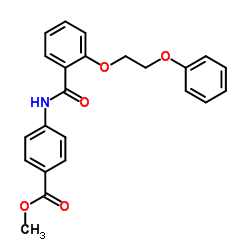 Methyl 4-{[2-(2-phenoxyethoxy)benzoyl]amino}benzoate结构式