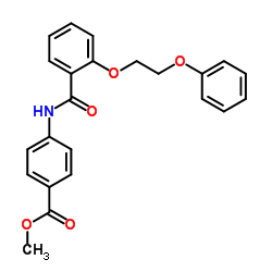 Methyl 4-{[2-(2-phenoxyethoxy)benzoyl]amino}benzoate Structure