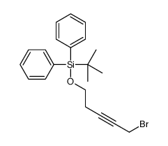 5-bromopent-3-ynoxy-tert-butyl-diphenylsilane结构式