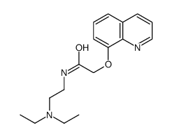 N-[2-(diethylamino)ethyl]-2-quinolin-8-yloxyacetamide结构式