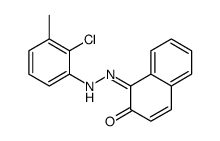 1-[(2-chloro-3-methylphenyl)hydrazinylidene]naphthalen-2-one结构式