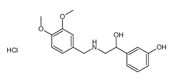 (3,4-dimethoxyphenyl)methyl-[2-hydroxy-2-(3-hydroxyphenyl)ethyl]azanium,chloride结构式