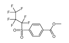 methyl 4-(1,1,2,2,3,3,3-heptafluoropropylsulfonyl)benzoate结构式
