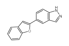 5-BENZOFURAN-2-YL-1H-INDAZOLE structure