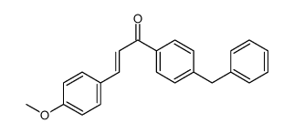 1-(4-benzylphenyl)-3-(4-methoxyphenyl)prop-2-en-1-one结构式