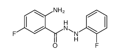 2-amino-5-fluoro-benzoic acid N'-(2-fluoro-phenyl)-hydrazide结构式