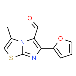 6-(2-FURANYL)-3-METHYLIMIDAZO[2,1-B]THIAZOLE-5-CARBOXALDEHYDE结构式