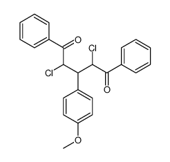 2,4-dichloro-3-(4-methoxyphenyl)-1,5-diphenylpentane-1,5-dione Structure