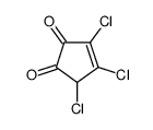 3,4,5-trichlorocyclopent-3-ene-1,2-dione Structure