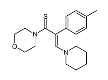 2-(4-methylphenyl)-1-morpholin-4-yl-3-piperidin-1-ylprop-2-ene-1-thione结构式