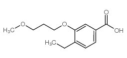 4-乙基-3-(3-甲氧基丙氧基)苯甲酸结构式