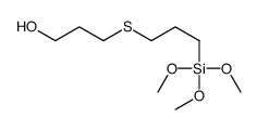 3-(3-trimethoxysilylpropylsulfanyl)propan-1-ol结构式