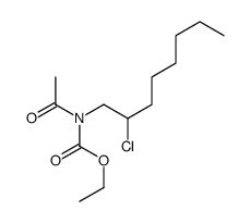 ethyl N-acetyl-N-(2-chlorooctyl)carbamate结构式