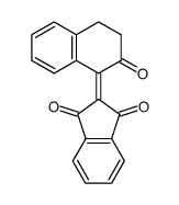 2-(2-Oxo-3,4-dihydro-2H-naphthalen-1-ylidene)-indan-1,3-dione Structure