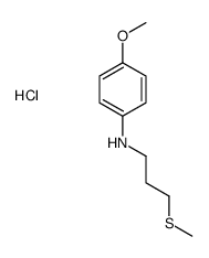 4-methoxy-N-(3-methylsulfanylpropyl)aniline,hydrochloride Structure