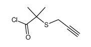 α-prop-2-ynylmercapto-isobutyryl chloride结构式