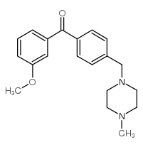 3-METHOXY-4'-(4-METHYLPIPERAZINOMETHYL) BENZOPHENONE structure