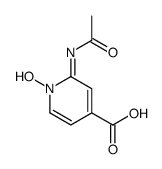 Isonicotinic acid, 2-acetamido-, 1-oxide (7CI)结构式