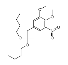 5-(2,2-dibutoxypropyl)-1,2-dimethoxy-3-nitrobenzene Structure