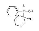 1-[hydroxy(phenyl)phosphinothioyl]cyclohexan-1-ol结构式