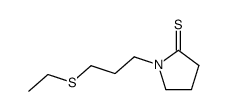2-Pyrrolidinethione,1-[3-(ethylthio)propyl]-结构式
