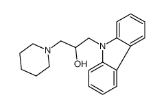 1-carbazol-9-yl-3-piperidin-1-ylpropan-2-ol Structure