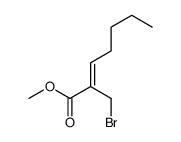 methyl 2-(bromomethyl)hept-2-enoate结构式