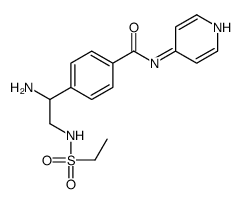 4-[1-amino-2-(ethylsulfonylamino)ethyl]-N-pyridin-4-ylbenzamide结构式