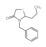 4-Thiazolidinone,3-(phenylmethyl)-2-propyl- structure