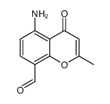 5-amino-2-methyl-4-oxochromene-8-carbaldehyde Structure