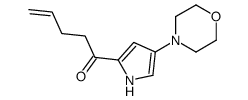 1-(4-morpholin-4-yl-1H-pyrrol-2-yl)pent-4-en-1-one结构式