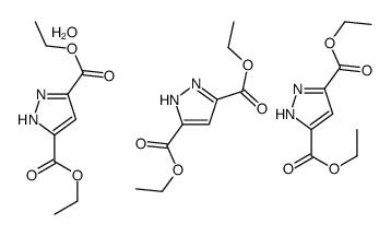 diethyl 1H-pyrazole-3,5-dicarboxylate,hydrate Structure