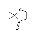 3,3,6,6-tetramethyl-4-thiabicyclo[3.2.0]heptan-2-one结构式