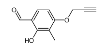 hydroxy-2 (propynyl-2 oxy)-4 methyl-3 benzaldehyde Structure