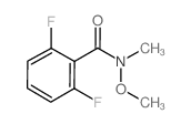 2,6-difluoro-N-methoxy-N-methylbenzamide结构式