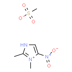 1,2-dimethyl-5-nitro-1H-imidazolium methanesulphonate结构式