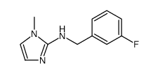 1H-Imidazol-2-amine, N-[(3-fluorophenyl)methyl]-1-methyl结构式