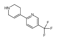 2-(1,2,3,6-四氢吡啶-4-基)-5-(三氟甲基)吡啶结构式