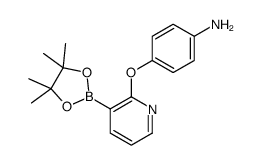 4-[3-(4,4,5,5-tetramethyl-1,3,2-dioxaborolan-2-yl)pyridin-2-yl]oxyaniline Structure