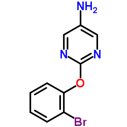 2-(2-Bromophenoxy)-5-pyrimidinamine Structure