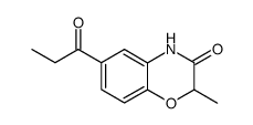 6-propionyl-2-methyl-3-oxo-3,4-dihydro-2H-1,4-benzoxazine Structure