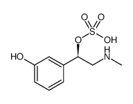 Benzenemethanol, 3-hydroxy-α-[(methylamino)methyl]-, 1-(hydrogen sulfate), (αR) Structure