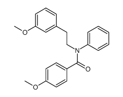 4-methoxy-N-[2-(3-methoxy-phenyl)-ethyl]-N-phenyl-benzamide结构式