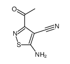 3-acetyl-5-amino-1,2-thiazole-4-carbonitrile结构式