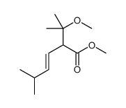 methyl 2-(2-methoxypropan-2-yl)-5-methylhex-3-enoate Structure