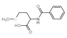 n-benzoyl-dl-methionine structure