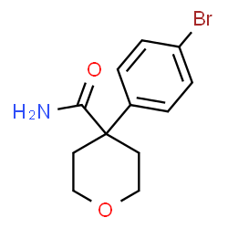 4-(4-Bromophenyl)tetrahydro-2H-pyran-4-carboxamide结构式