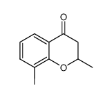 2,3-dihydro-2,8-dimethylchromen-4-one结构式