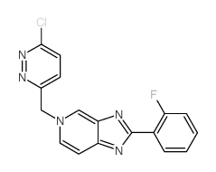 5-((6-Chloropyridazin-3-yl)Methyl)-2-(2-fluorophenyl)-5H-imidazo[4,5-c]pyridine structure