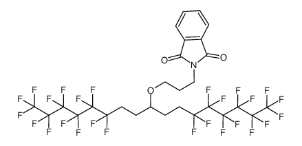 2-(3-(bis-(2-perfluorohexylethyl)methoxy)propyl)isoindole-1,3-dione结构式